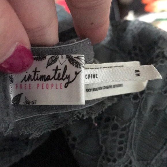 Intimately Free People Lace Gray Halter Bralette - Picture 6 of 7